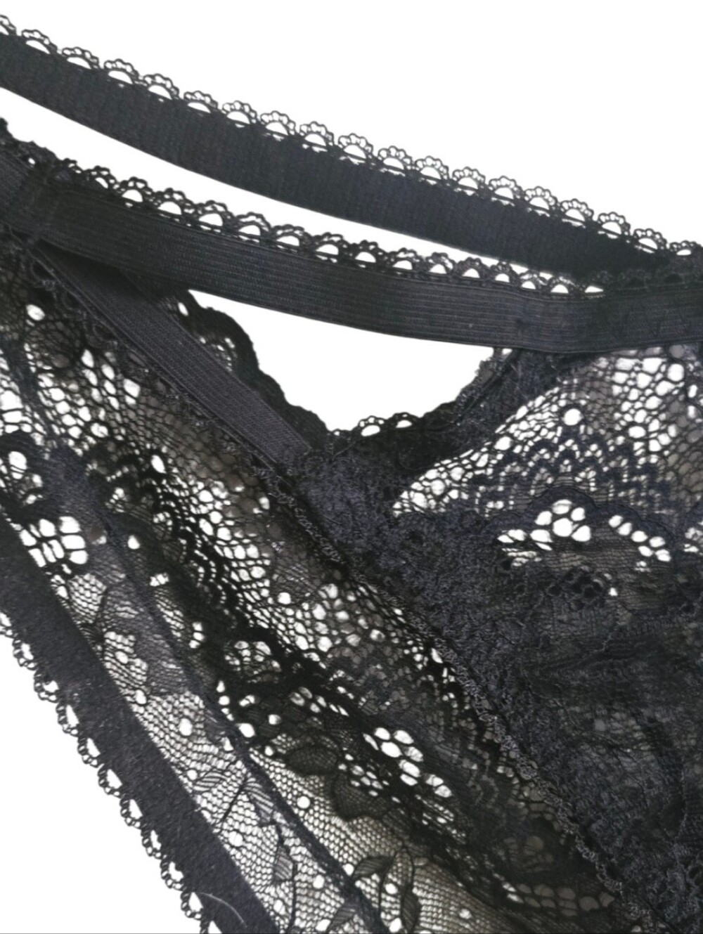 NWT Adore Me Lingerie Two Piece Set Black Lace Sheer Size 2X - Picture 8 of 9